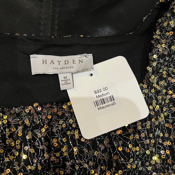 Sweet Jolie sparkly glitter babydoll top size medium - Picture 2 of 3